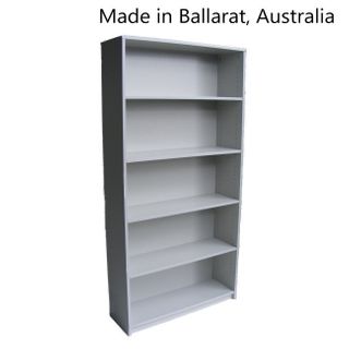 Bookcase Solid Back 25mm H1800xW900xD300mm 4Sh L1