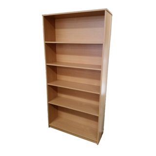 Bookcase Solid Back 25mm H1800xW900xD300mm 4Sh L1