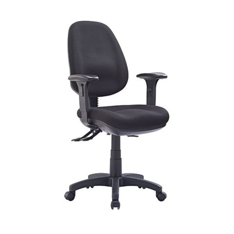 P350 HB Chair w/Arms 3L 130kg  Metro Black