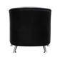 Opera Single Tub Chair, Black PU, 120kg