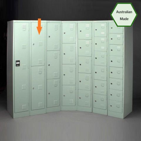 Locker 2 Tier H1800xW305xD457mm Keylocking