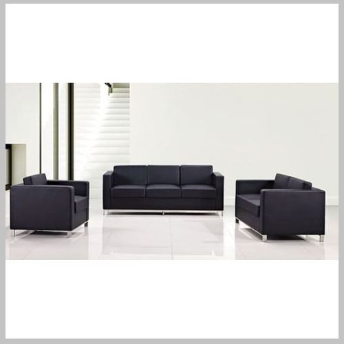 Plaza One Seater Soft Seating Black PU 130kg