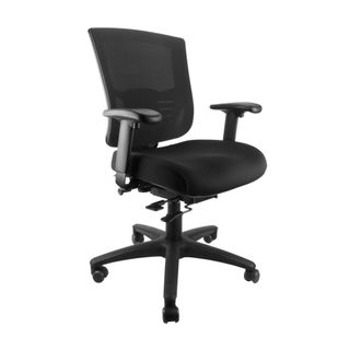 Siena Synchro MB Chair Adj Arms 135kg Black