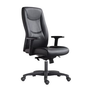 Hilton High Back Executive Chair Black PU 120kg