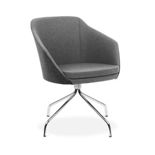 Annette Visitor Chair 4 Point Swivel Fabric of Choice 120kg