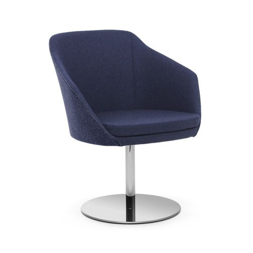Annette Visitor Chair Chrome Disc Fabric of Choice 120kg