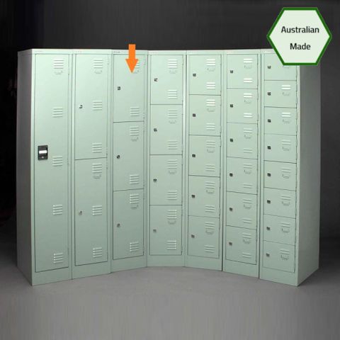Locker 3 Tier H1800xW305xD457mm Keylocking