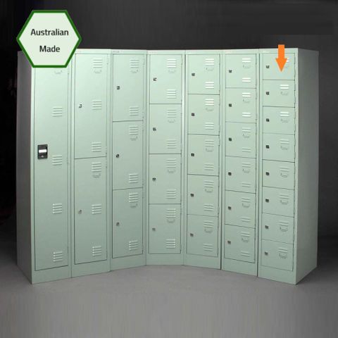 Locker 8 Tier H1800xW305xD457mm Keylocking