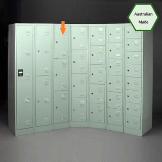 Locker 3 Tier H1800xW380xD457mm Keylocking