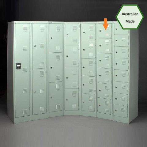 Locker 6 Tier H1800xW380xD457mm Keylocking