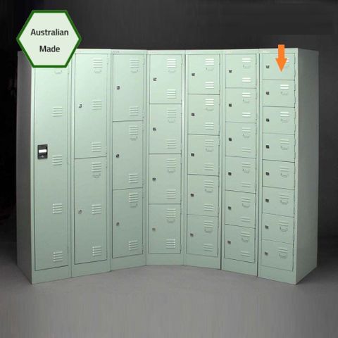 Locker 8 Tier H1800xW380xD457mm Keylocking