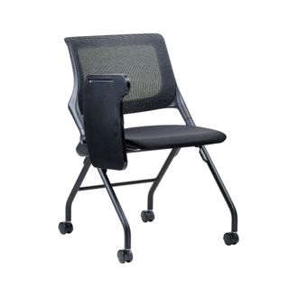 Cross Chair with Foldable Tablet, Lockable Wheels 110kg