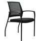 Urbin Meeting Chair with Arms, Stackable, Black