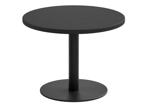 Coffee Table Round Diam 600mm Verse Disc Base PC L1