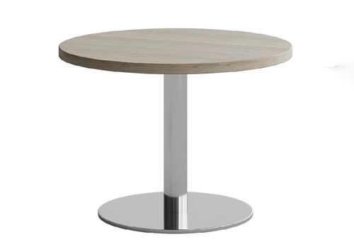 Coffee Table Round Diam 600mm Verse Disc Base SS L1