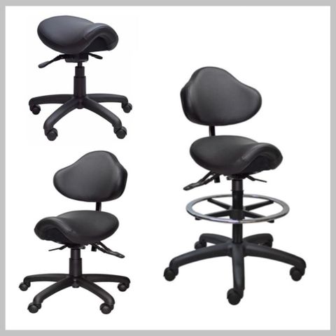 Saddle Seat - Vinyl - Ergo Range 110 kg