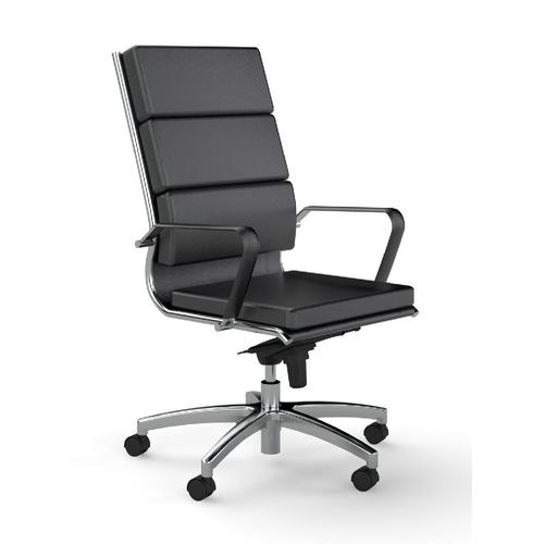 Mode High Back Executive Swivel Chair Black PU 140kg