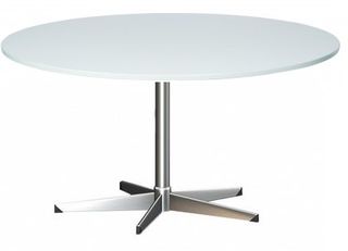 Table Round 1200mm Diam 25mm Chrome Zurich Base L1