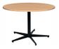 Table Round 900 to 1200mm Diam & Zurich 5 way Base. H725mm