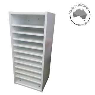 Desktop Sorter 18mm W360xH800xD320mm 11x Adj Shelves