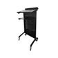 Lectern Mobile Black H1205xW445xD450mm Boxed