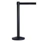 Retracta Q Retractable Barrier Stand Matt Black  Black Belt