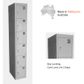 Steel Lockers STR - Flat Top - 1840mm high - Australian Made