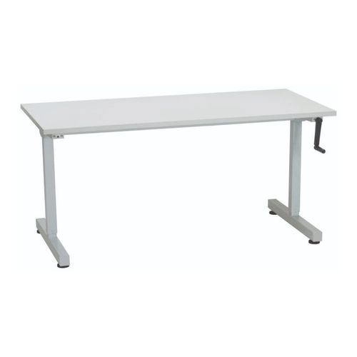 Triumph Manual Height Adjustable Desk White 1800x700mm Boxed