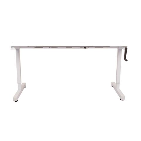Triumph Manual Height Adjustable White Frame only. Suits a Top L1200-1800mm