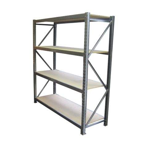 1 Bay H2000xD460xL1920mm 4 levels Dark Grey, Chipboard Shelves