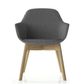 Yizi Visitor Chair 4 leg Timber Base 110kg