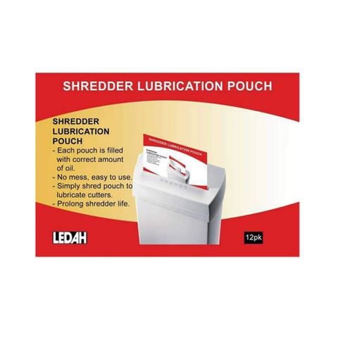 Shredder Lubrication Pouch. Pk of 12