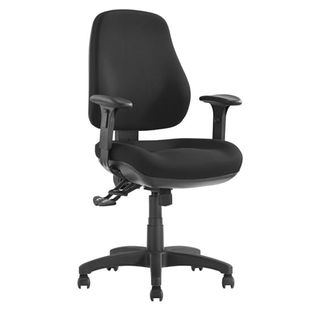 Newton MB Office Chair Adj Arms 140kg  Metro Black