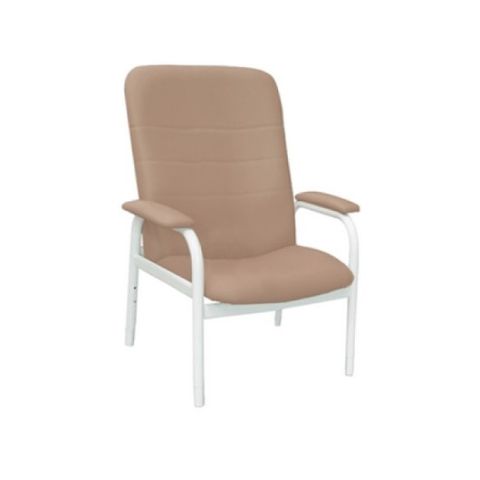 BC1 High Back Medical Chair, Latte vinyl/ Cream frame