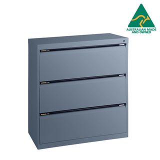 Lateral Filing Cabinet 3 Drawers H1020xW900xD450mm