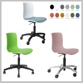 Acti Swivel Chair Blk Base PP Shell 110kg