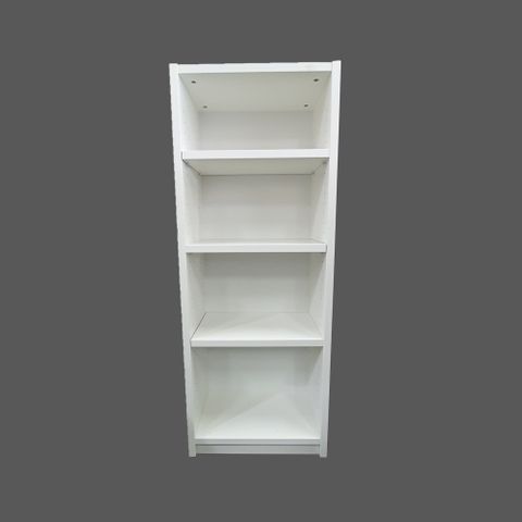 Bookcase S/S H1300xW500xD300mm Mas Back White 200
