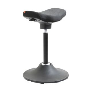 Pergo Wave 4D stool Black frame Black fabric seat 150kg