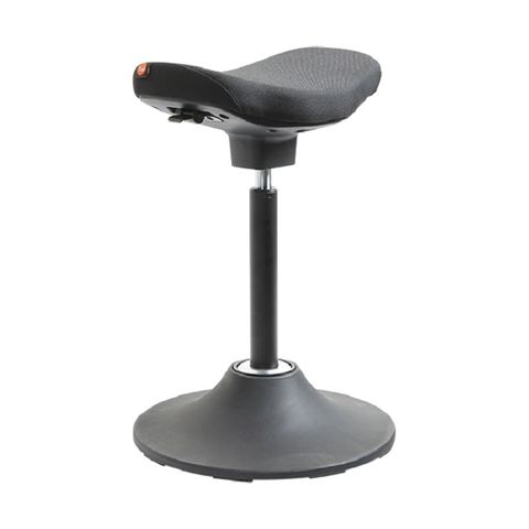 Pergo Wave 4D stool Black frame Black fabric seat 150kg