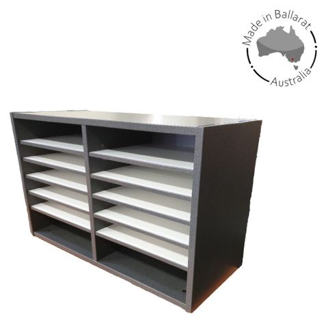 Desktop Sorter 18mm W725xH485xD300mm 8x Adj Sh L2