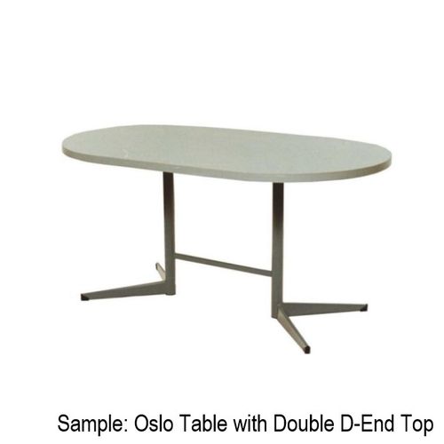 Oslo Table L1800 x 900 x H735mm  L1 with V-leg Frame Blk