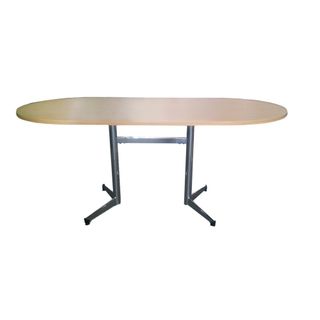 Oslo Table L1800 x 900 x H735mm  L2 with V-leg Frame Chr