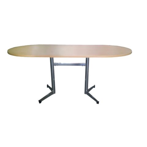 Oslo Table L1800 x 900 x H735mm  L2 with V-leg Frame Chr