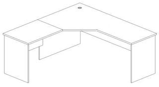 Nelson Workstation 2100 x 2100 x 750mm CMH Splay L2