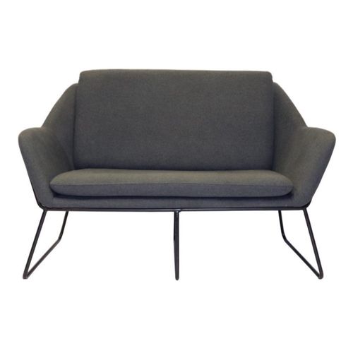 Cardinal Two-seater Lounge Charcoal Fabric 200kg
