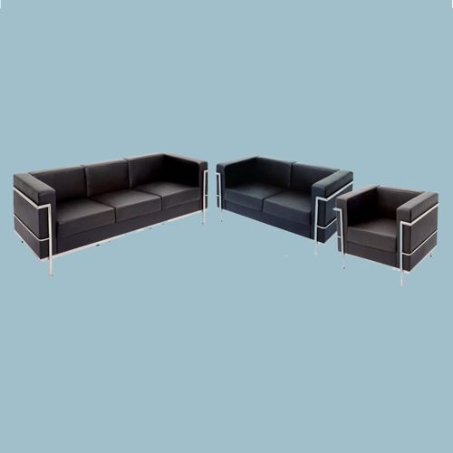 Space 1 Seater Lounge Chair 150kg Blk PU Leather
