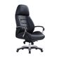 Magnum HB Executive Chair w/Arms 120kg  Blk Leather