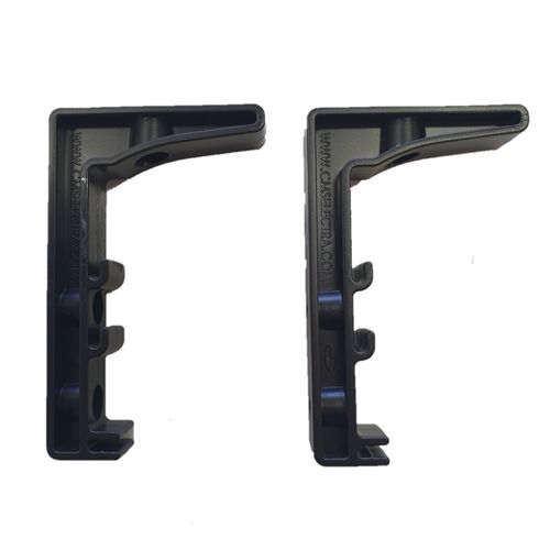 Mounting bracket for grid wire baskets 1 tier pair Black