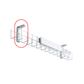 Mounting bracket for grid wire baskets 1 tier pair Silver
