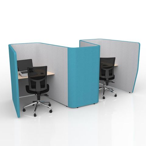 Motion Zip 3 Work Pods H1400mm White Tops